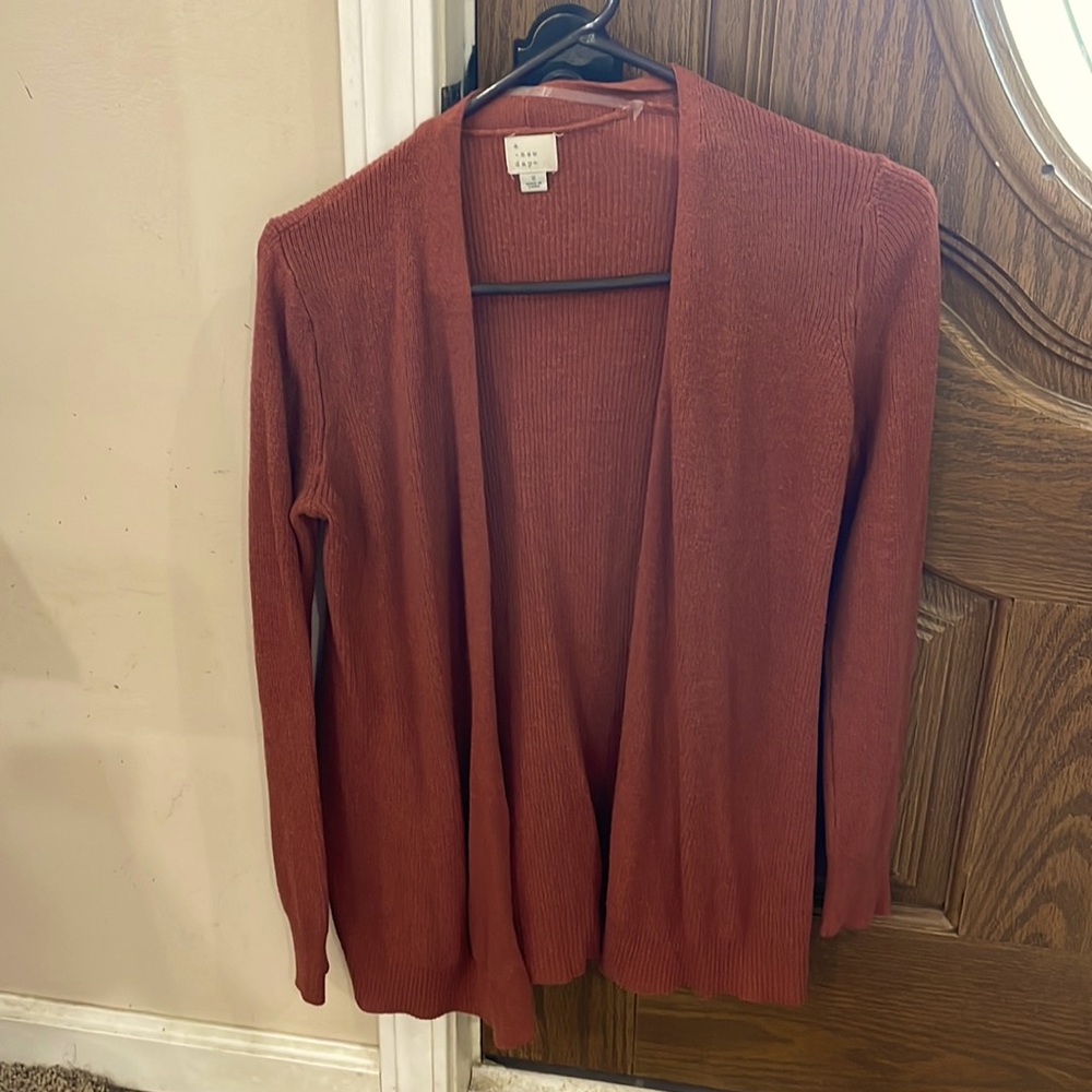 A New Day Rust Cardigan